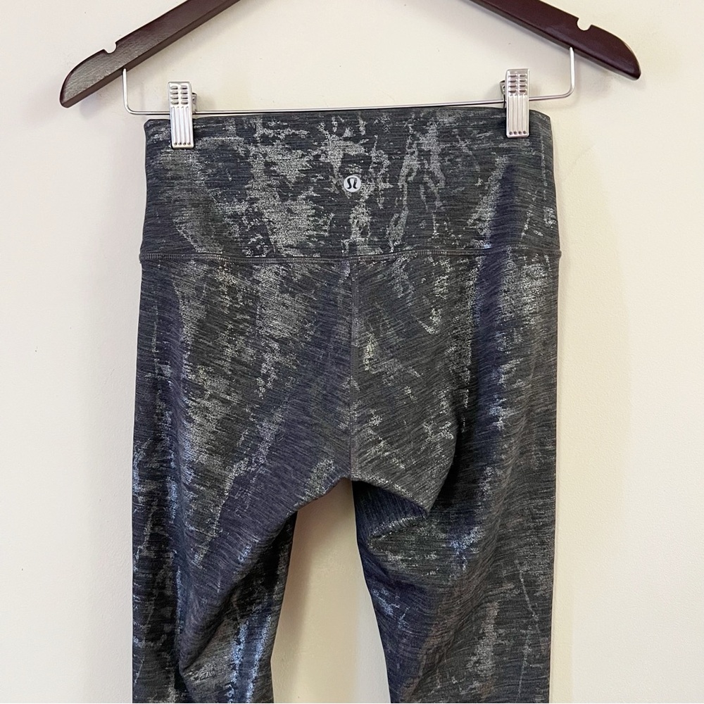 Lululemon Wunder Under High Rise Tight 28” inseam in Brindle Foil Size 6 - Picture 6 of 10